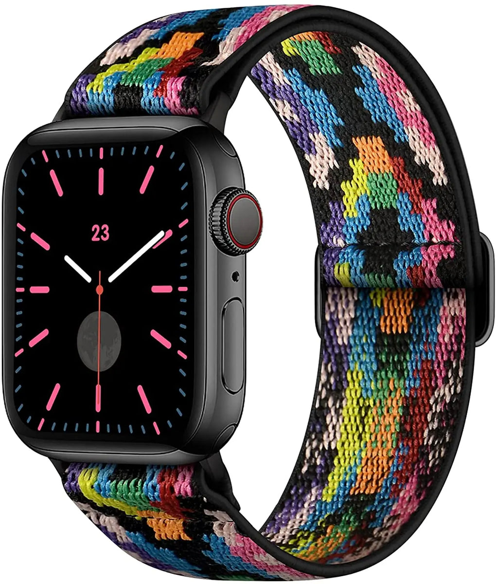 Scrunchie Strap for Apple Watch – Elastic Nylon Band for 49/46/45/44/42/41/40mm (Series 11–2, SE & Ultra)
