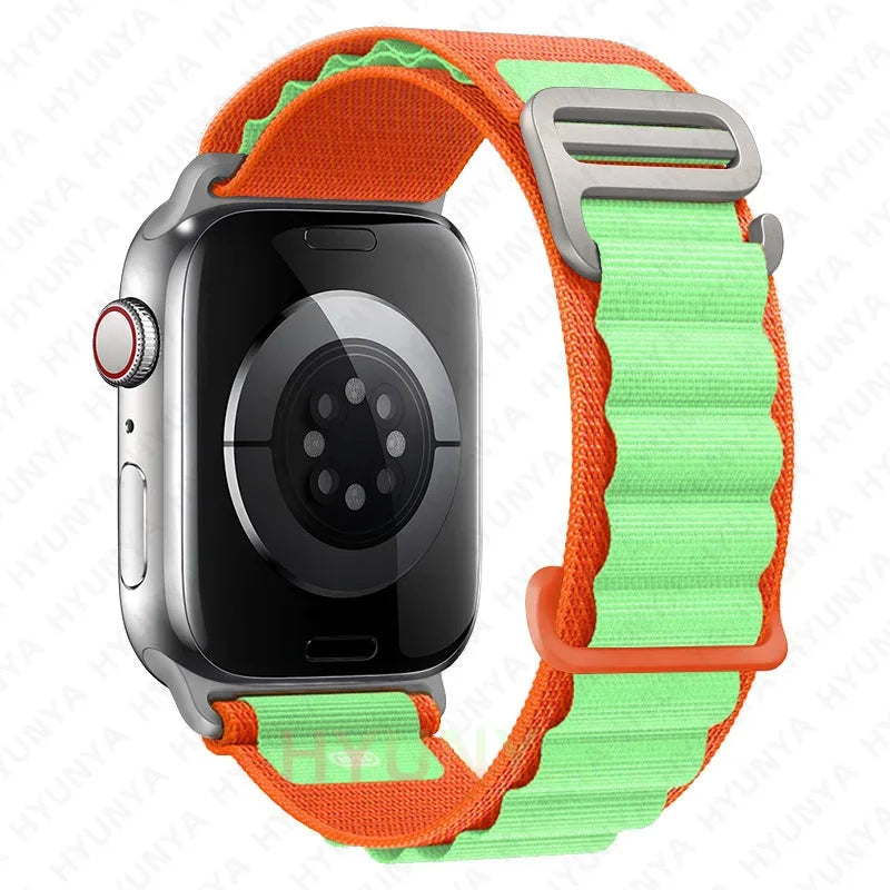 Alpine Strap for Apple Watch – Rugged Nylon Band for 49/46/45/44/42/41/40mm (Series 11–6, SE & Ultra)