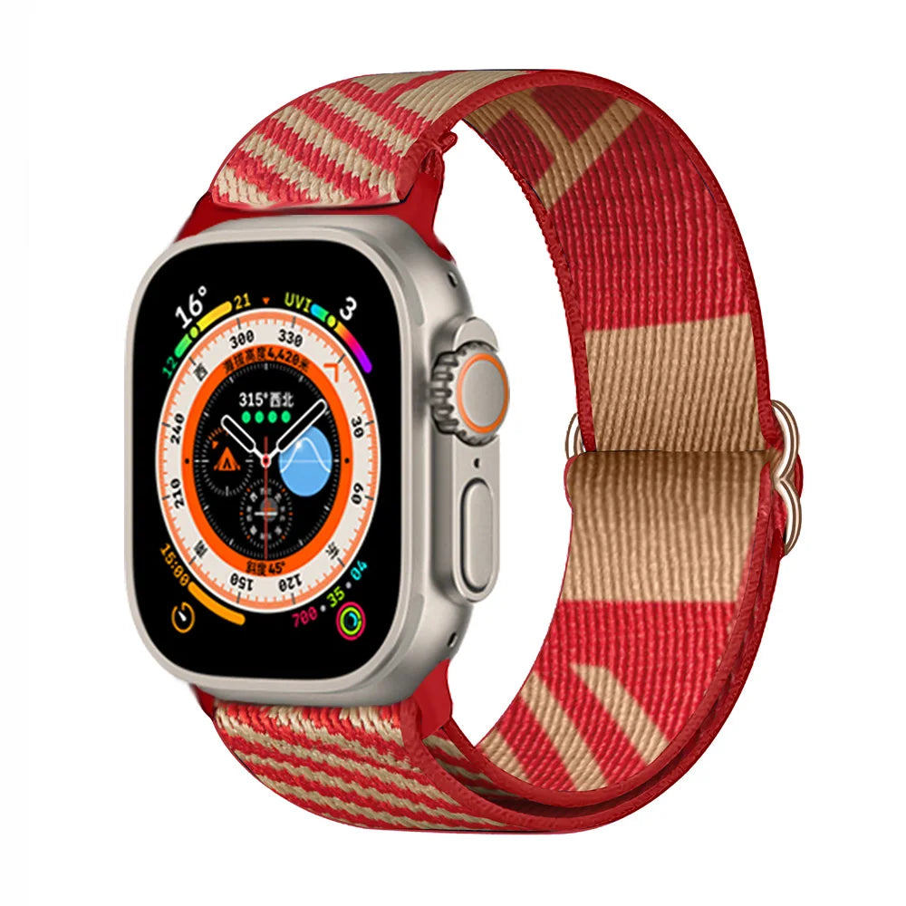 Scrunchie Strap for Apple Watch – Elastic Nylon Band for 49/46/45/44/42/41/40mm (Series 11–2, SE & Ultra)