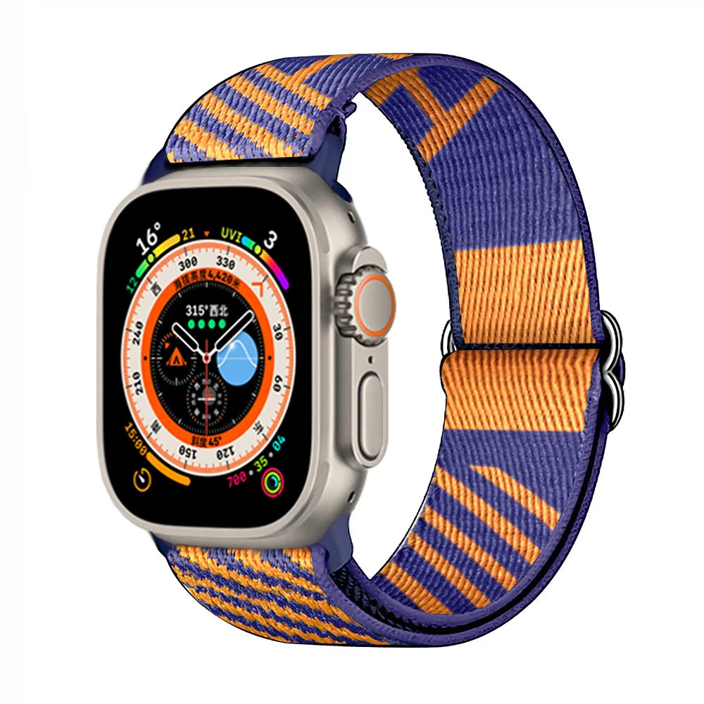 Scrunchie Strap for Apple Watch – Elastic Nylon Band for 49/46/45/44/42/41/40mm (Series 11–2, SE & Ultra)