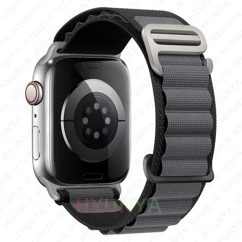 Alpine Strap for Apple Watch – Rugged Nylon Band for 49/46/45/44/42/41/40mm (Series 11–6, SE & Ultra)