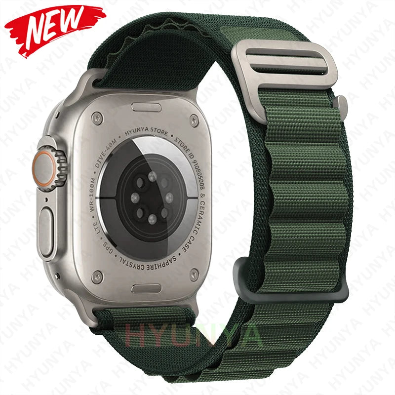 Alpine Strap for Apple Watch – Rugged Nylon Band for 49/46/45/44/42/41/40mm (Series 11–6, SE & Ultra)