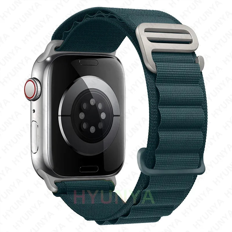 Alpine Strap for Apple Watch – Rugged Nylon Band for 49/46/45/44/42/41/40mm (Series 11–6, SE & Ultra)