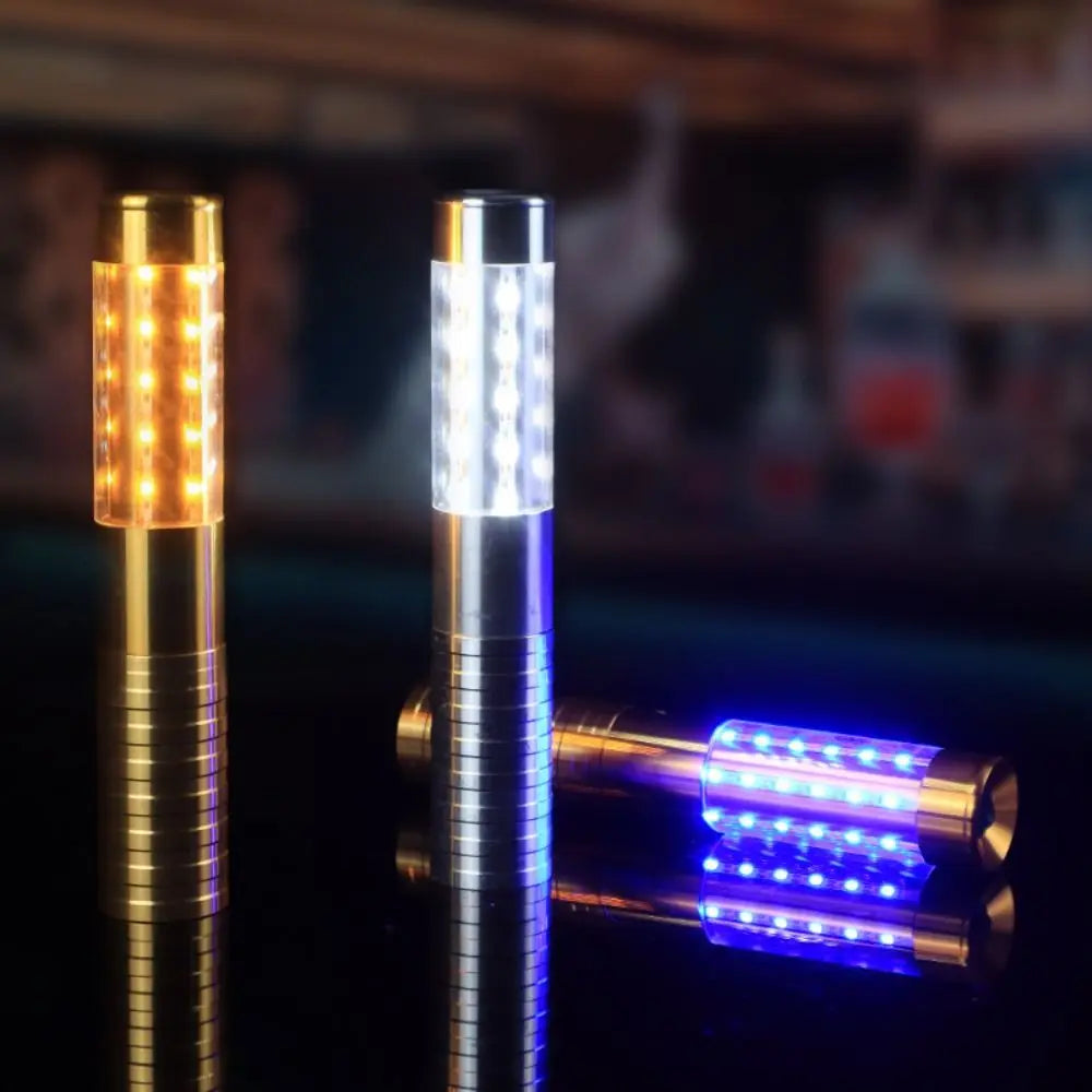 Rechargeable Handheld Strobe Lights Light Flash Gold Silver Champagne Bottle Sparklers Colorful Flash Strobe Stick