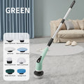 8-in-1 Cordless Electric Cleaning Brush Telescopic Long Handle Rotating Scrubber for Home Kitchen Bathroom Floor