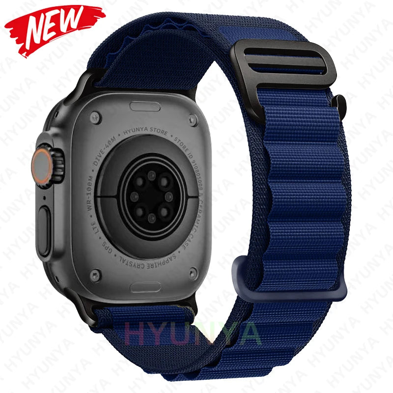 Alpine Strap for Apple Watch – Rugged Nylon Band for 49/46/45/44/42/41/40mm (Series 11–6, SE & Ultra)