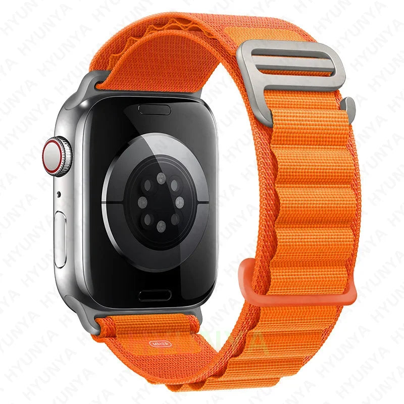 Alpine Strap for Apple Watch – Rugged Nylon Band for 49/46/45/44/42/41/40mm (Series 11–6, SE & Ultra)