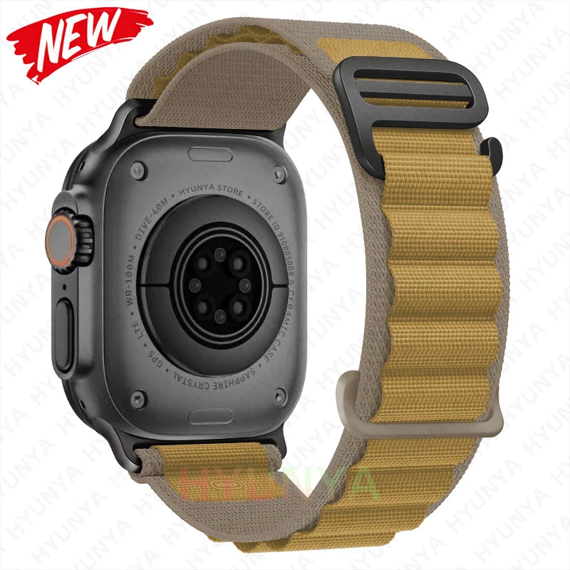 Alpine Strap for Apple Watch – Rugged Nylon Band for 49/46/45/44/42/41/40mm (Series 11–6, SE & Ultra)
