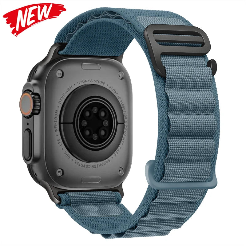Alpine Strap for Apple Watch – Rugged Nylon Band for 49/46/45/44/42/41/40mm (Series 11–6, SE & Ultra)