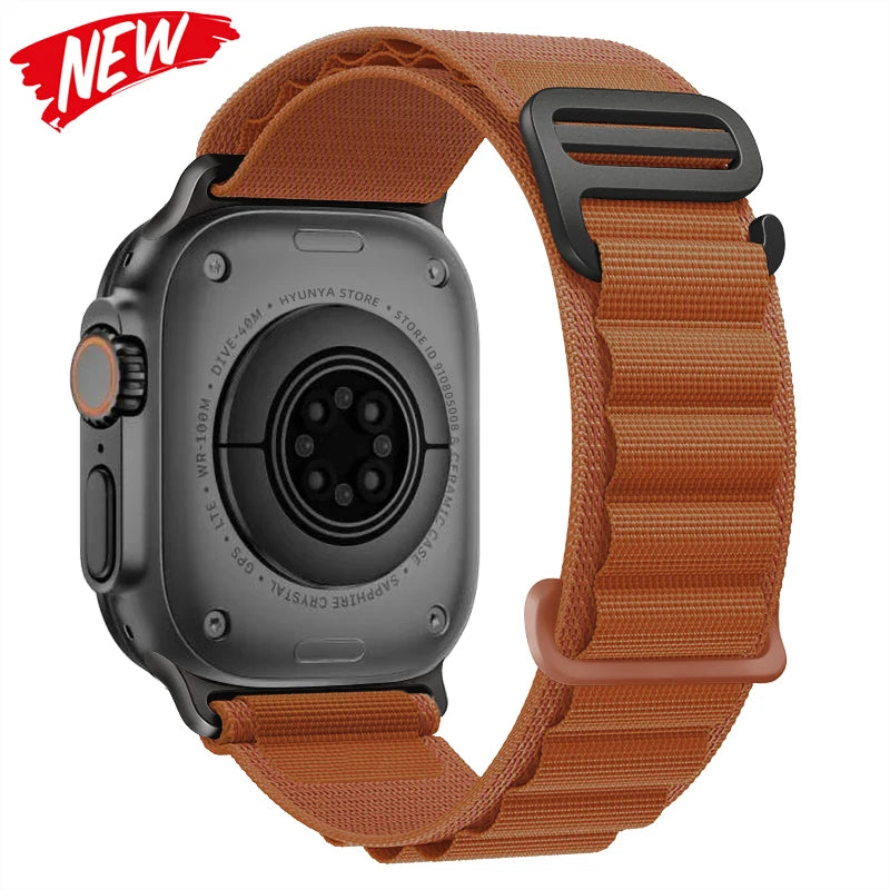 Alpine Strap for Apple Watch – Rugged Nylon Band for 49/46/45/44/42/41/40mm (Series 11–6, SE & Ultra)