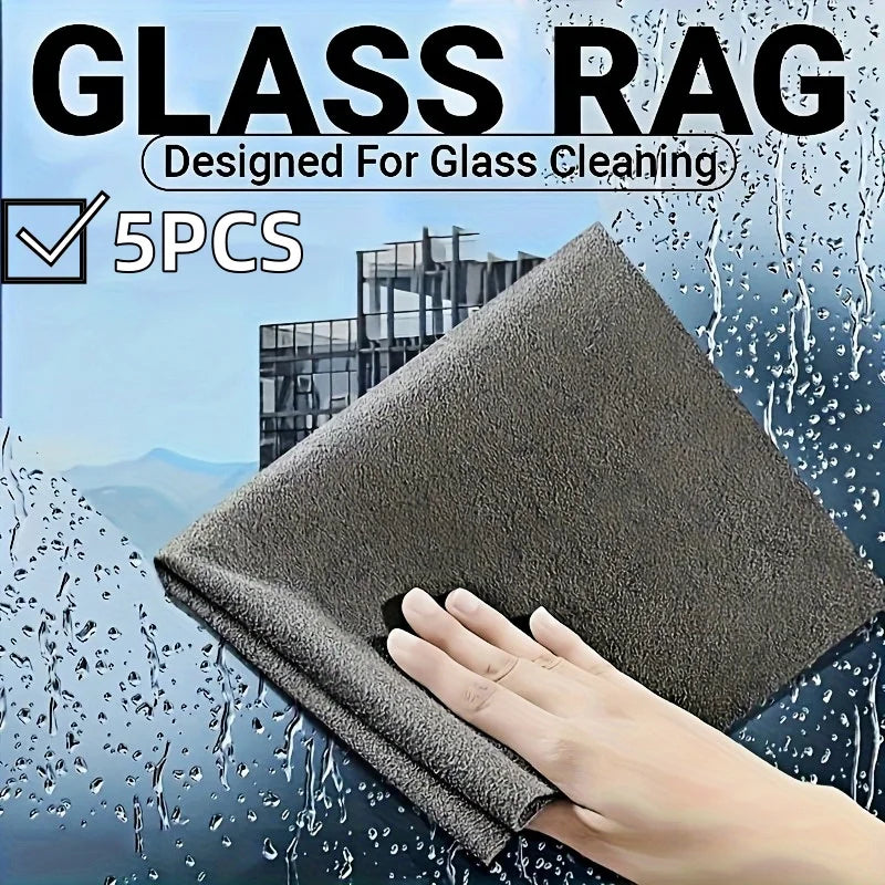 Magic Glass Cleaning Cloth-Thickened Streak-Free Towel, Reusable Dual-Sided Eraser for Kitchen Windows, No Watermark Home Tool