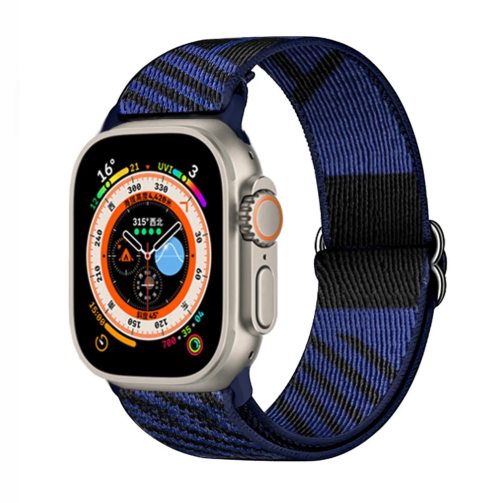 Scrunchie Strap for Apple Watch – Elastic Nylon Band for 49/46/45/44/42/41/40mm (Series 11–2, SE & Ultra)
