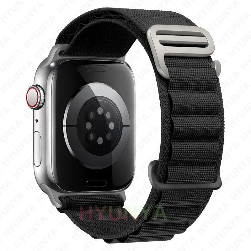 Alpine Strap for Apple Watch – Rugged Nylon Band for 49/46/45/44/42/41/40mm (Series 11–6, SE & Ultra)