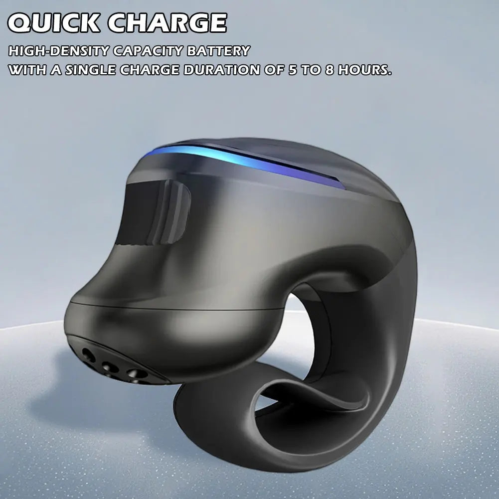 1Pc Bone Conduction 5.4 Wireless Bluetooth Headset Talking Clip-on Headset Long Time Wear Without Pain Ultra Long Battery Life