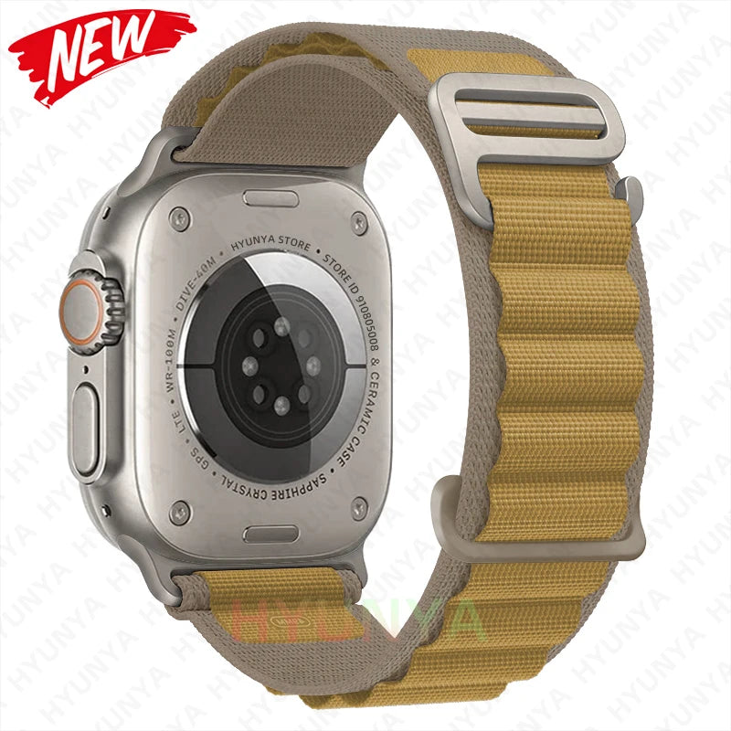Alpine Strap for Apple Watch – Rugged Nylon Band for 49/46/45/44/42/41/40mm (Series 11–6, SE & Ultra)