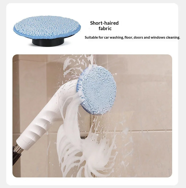 8-in-1 Cordless Electric Cleaning Brush Telescopic Long Handle Rotating Scrubber for Home Kitchen Bathroom Floor