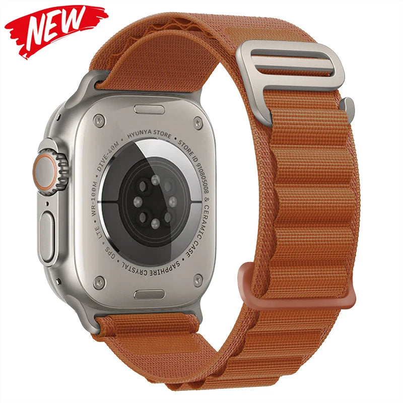 Alpine Strap for Apple Watch – Rugged Nylon Band for 49/46/45/44/42/41/40mm (Series 11–6, SE & Ultra)
