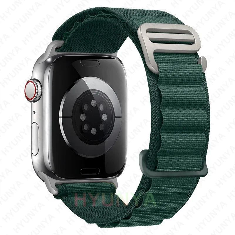 Alpine Strap for Apple Watch – Rugged Nylon Band for 49/46/45/44/42/41/40mm (Series 11–6, SE & Ultra)