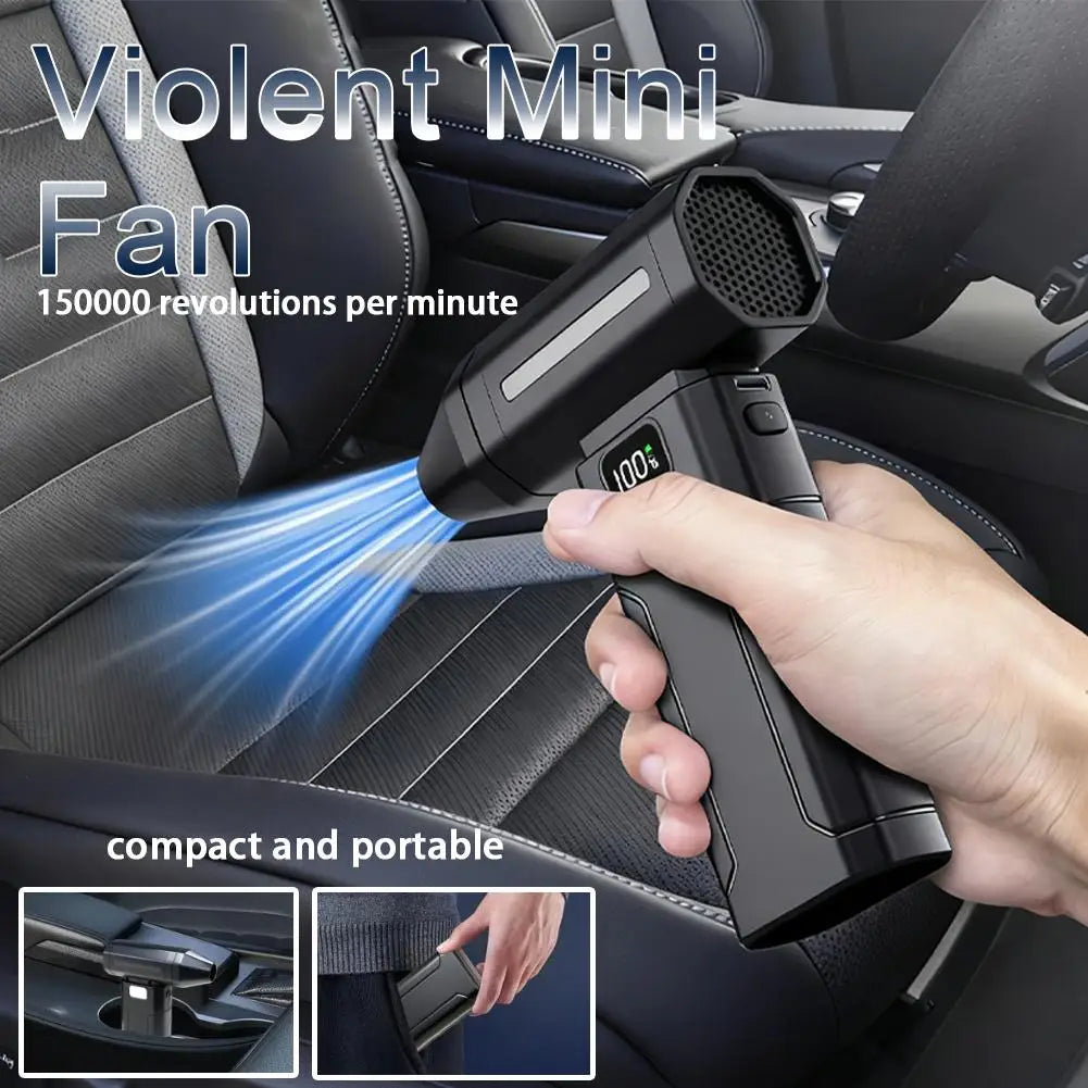 Ultra-Power Turbo Air Blower – 150,000 RPM Cordless Electric Dust Cleaner for Car, PC & Home