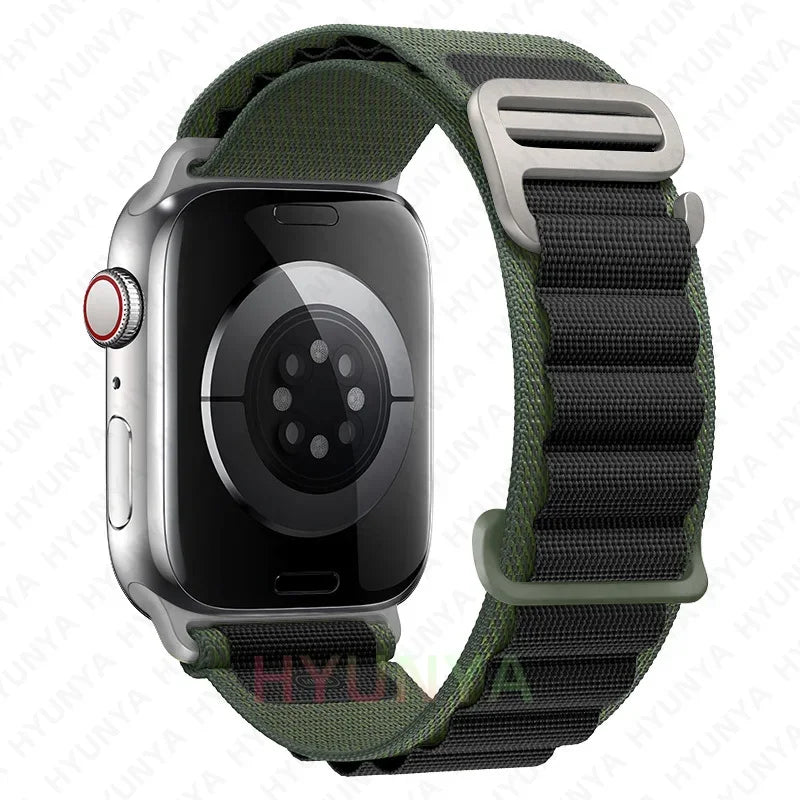 Alpine Strap for Apple Watch – Rugged Nylon Band for 49/46/45/44/42/41/40mm (Series 11–6, SE & Ultra)