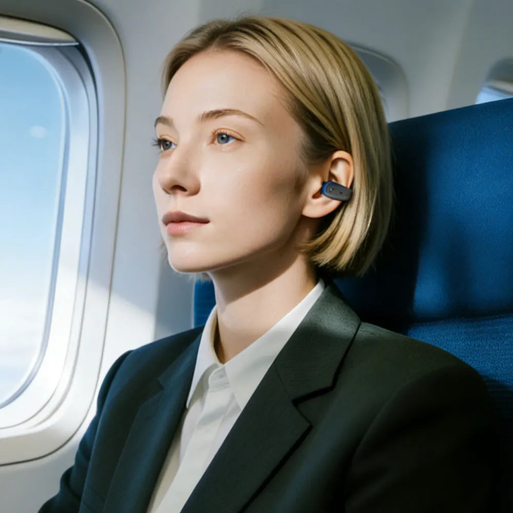 1Pc Bone Conduction 5.4 Wireless Bluetooth Headset Talking Clip-on Headset Long Time Wear Without Pain Ultra Long Battery Life