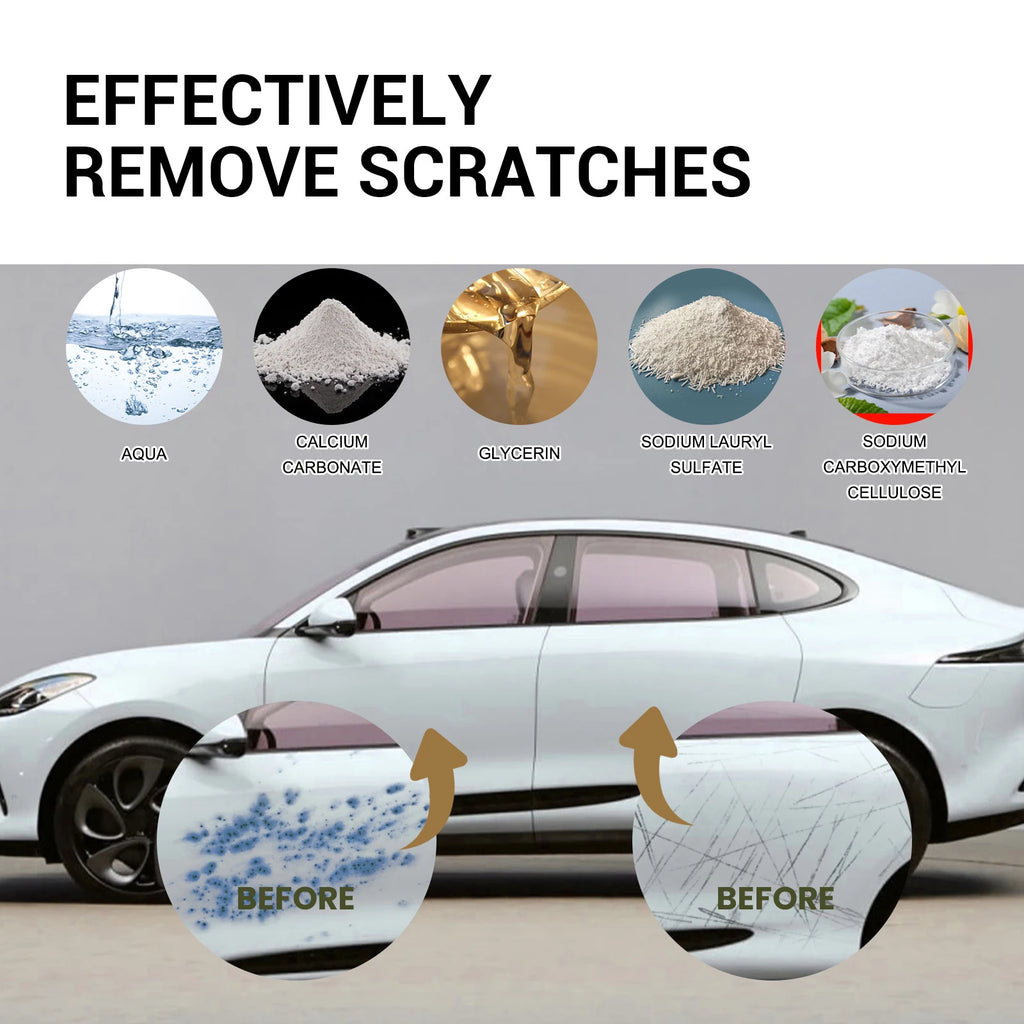 Car Scratch Remover Paste Auto Paint Repair Polishing Wax Vehicle Surface Restorer Care Kit Remove Minor Scratches Restore Gloss