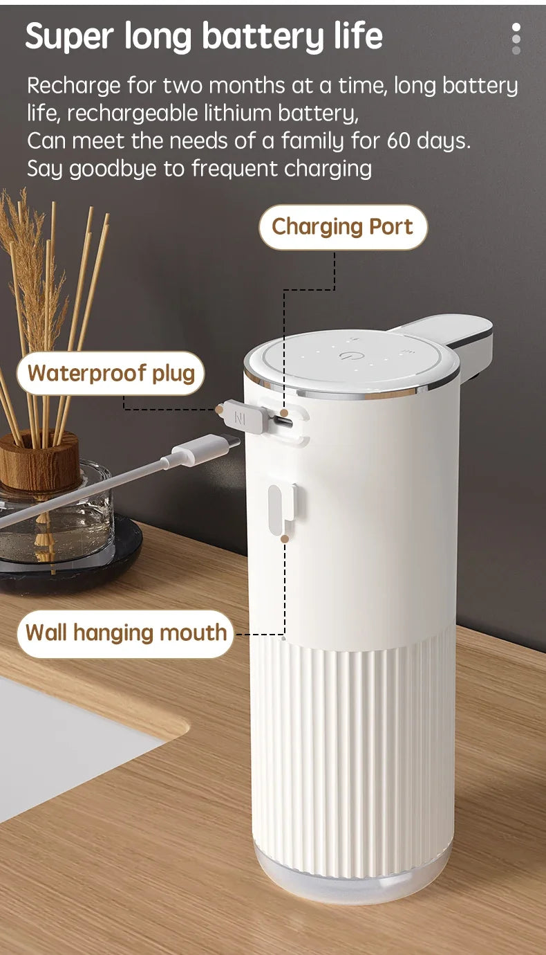Xiaomi 350ml Multifunctional Automatic Soap Dispenser Touchless Foam/Gel Dispenser 4 Level Wall Mount Hands Free Auto