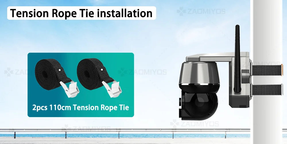 Wireless Solar Security Camera 5MP – 4G SIM & WiFi Outdoor PTZ Camera with Motion Detection & Night Vision