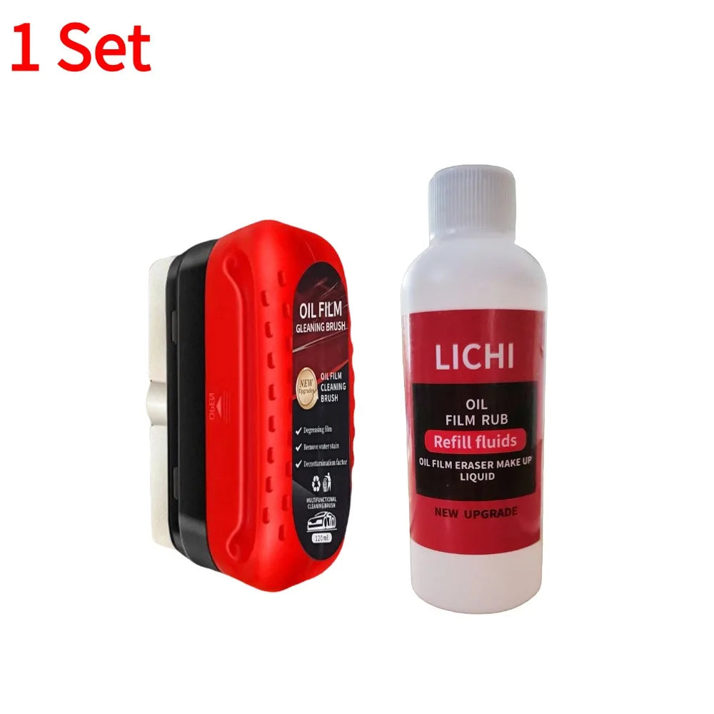 1-5Sets Glass Cleaning Board Universal Glass Cleaning Wipe Board Cleaning Glass Brush for Car Windshield Oil Film Cleaner