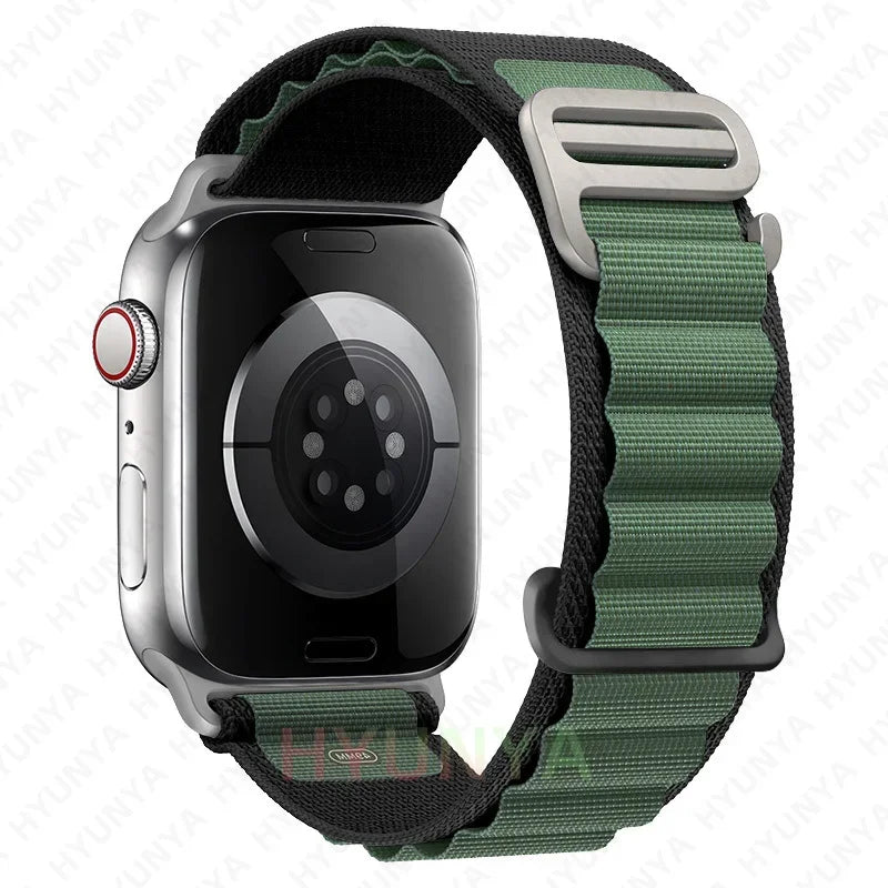 Alpine Strap for Apple Watch – Rugged Nylon Band for 49/46/45/44/42/41/40mm (Series 11–6, SE & Ultra)