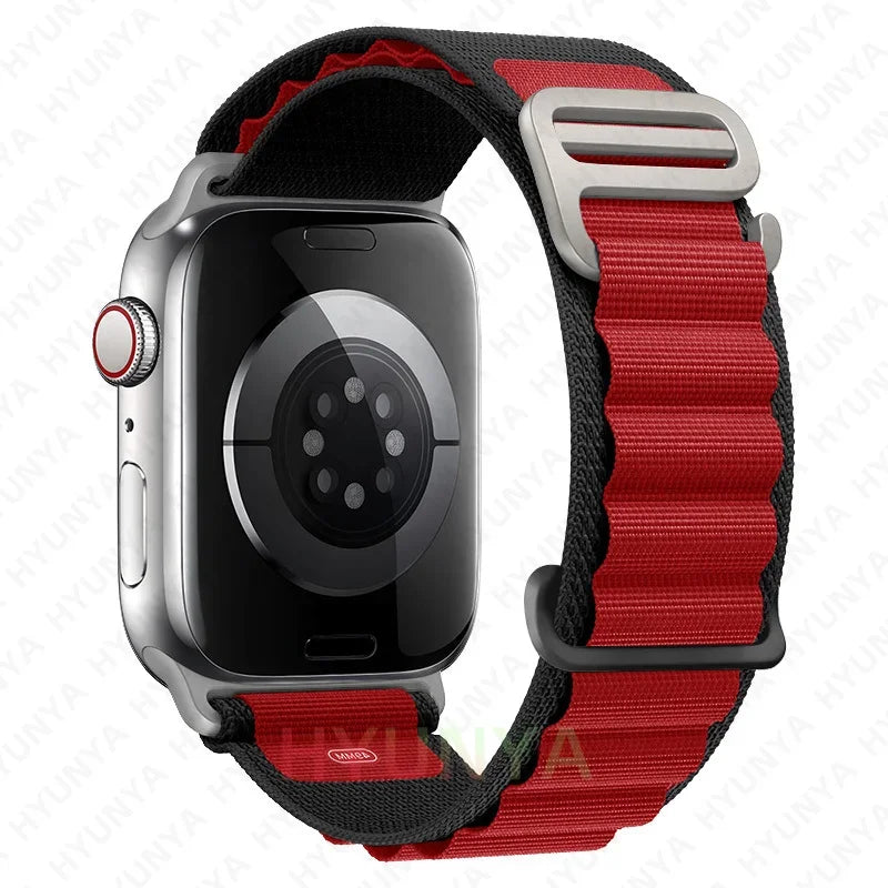 Alpine Strap for Apple Watch – Rugged Nylon Band for 49/46/45/44/42/41/40mm (Series 11–6, SE & Ultra)