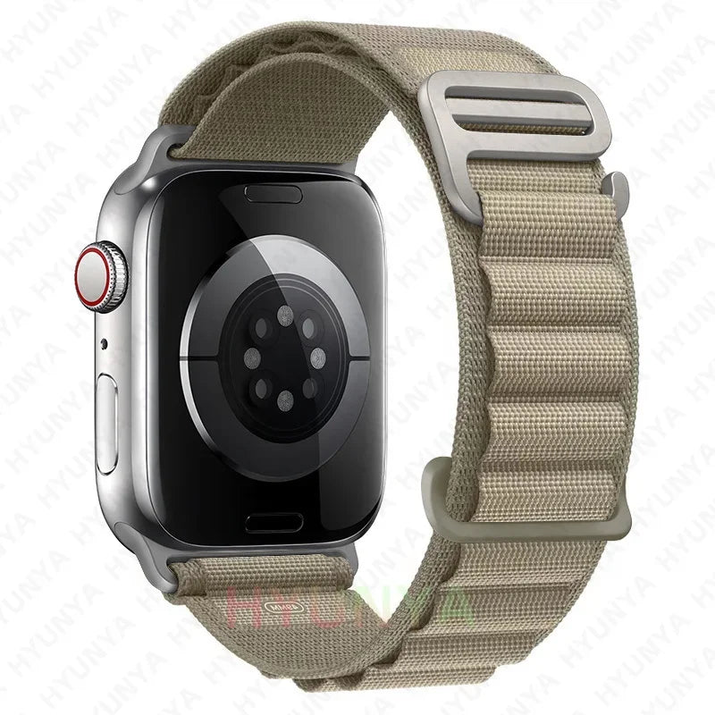 Alpine Strap for Apple Watch – Rugged Nylon Band for 49/46/45/44/42/41/40mm (Series 11–6, SE & Ultra)