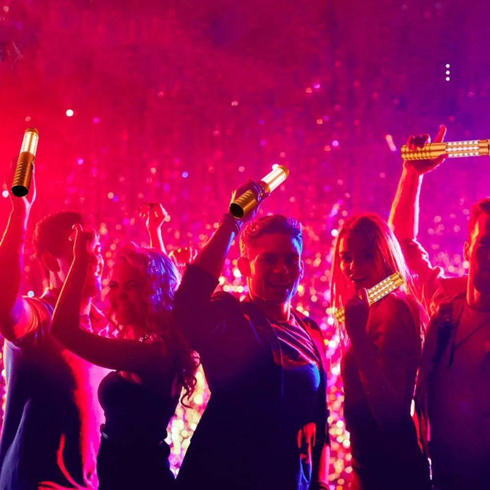Rechargeable Handheld Strobe Lights Light Flash Gold Silver Champagne Bottle Sparklers Colorful Flash Strobe Stick