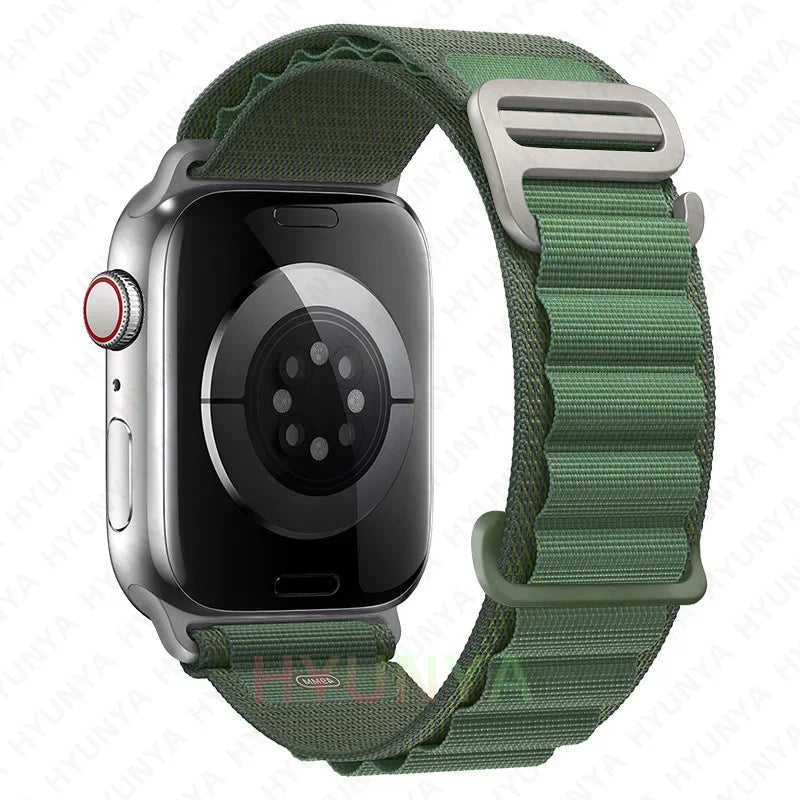 Alpine Strap for Apple Watch – Rugged Nylon Band for 49/46/45/44/42/41/40mm (Series 11–6, SE & Ultra)