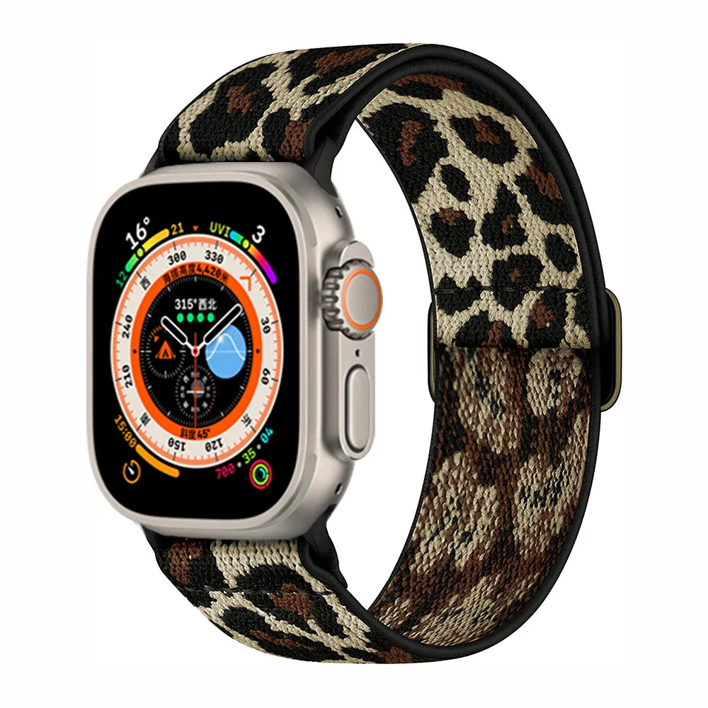 Scrunchie Strap for Apple Watch – Elastic Nylon Band for 49/46/45/44/42/41/40mm (Series 11–2, SE & Ultra)