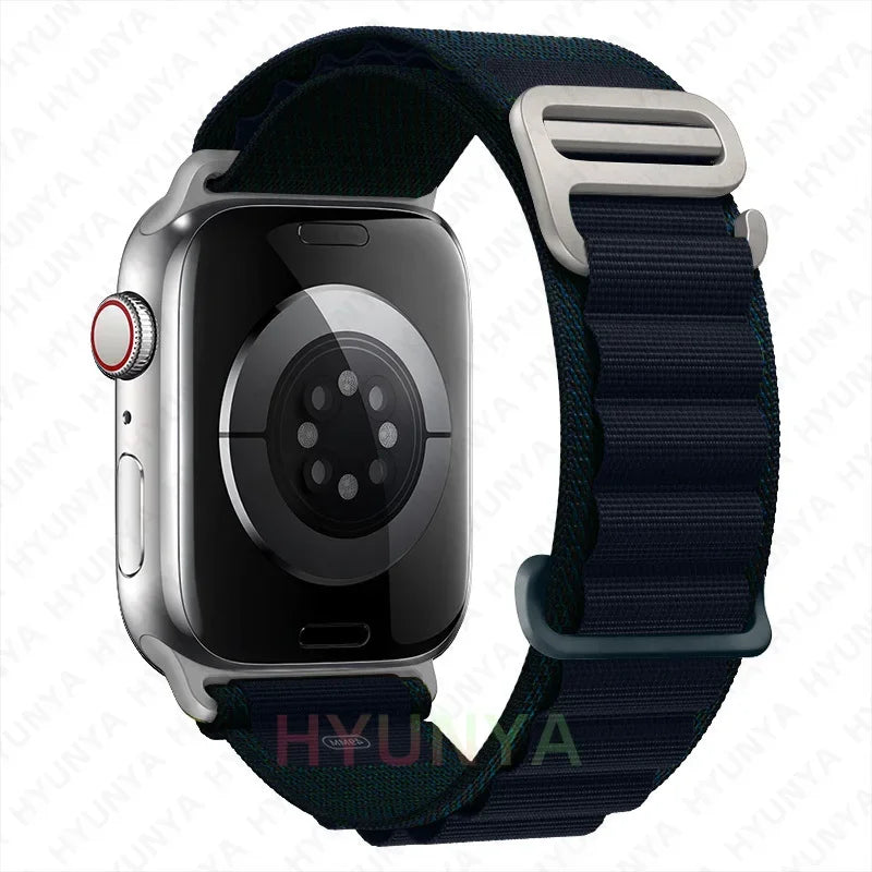Alpine Strap for Apple Watch – Rugged Nylon Band for 49/46/45/44/42/41/40mm (Series 11–6, SE & Ultra)