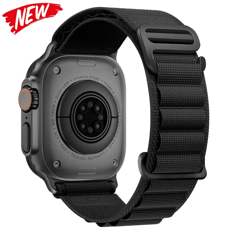 Alpine Strap for Apple Watch – Rugged Nylon Band for 49/46/45/44/42/41/40mm (Series 11–6, SE & Ultra)