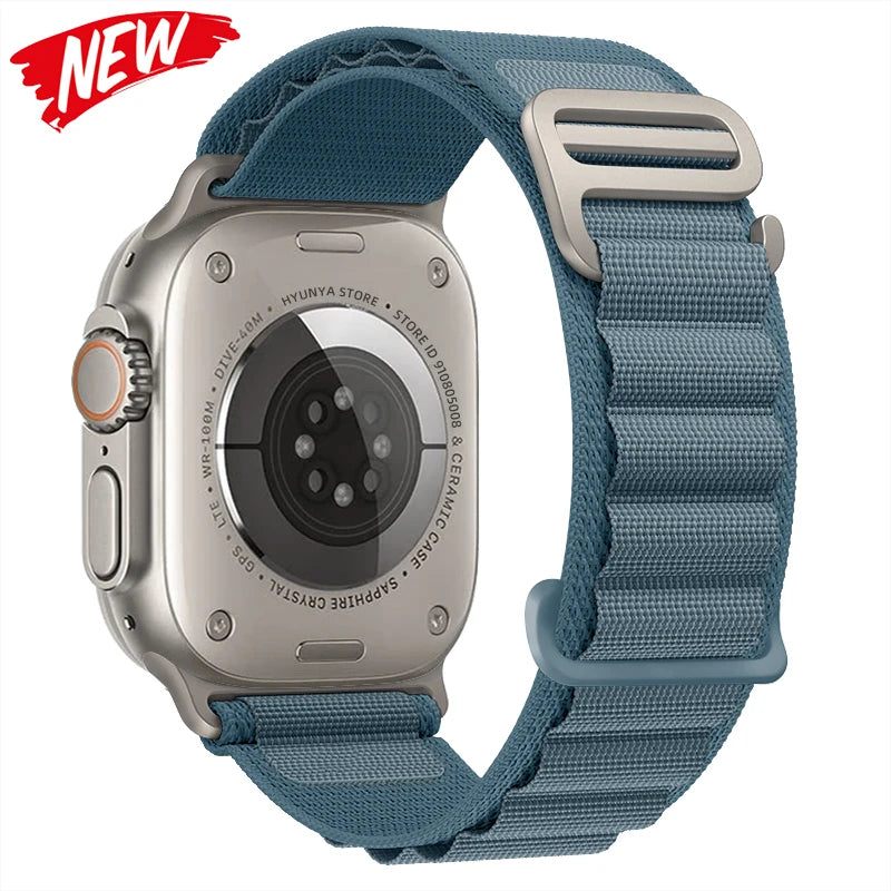 Alpine Strap for Apple Watch – Rugged Nylon Band for 49/46/45/44/42/41/40mm (Series 11–6, SE & Ultra)