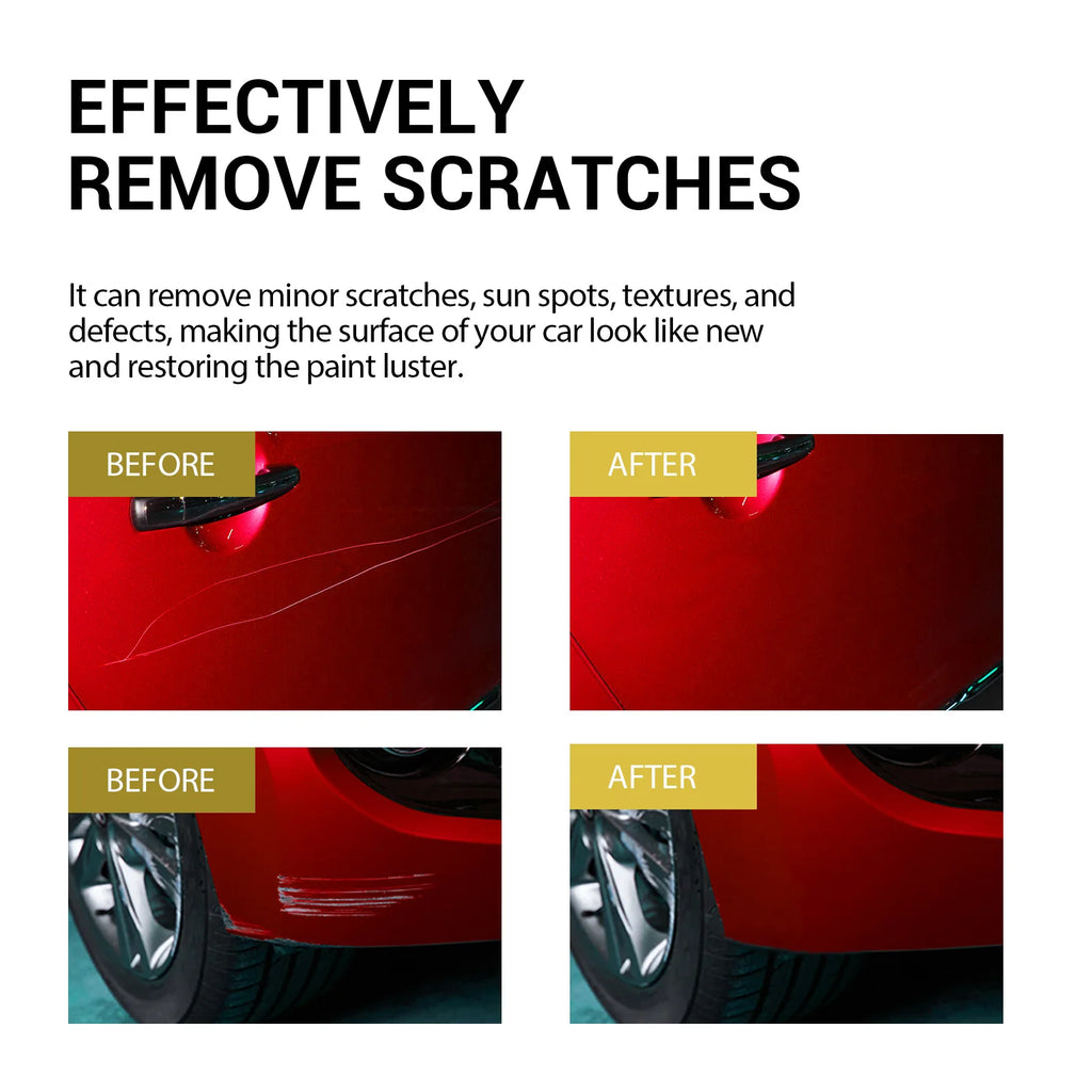 Car Scratch Remover Paste Auto Paint Repair Polishing Wax Vehicle Surface Restorer Care Kit Remove Minor Scratches Restore Gloss