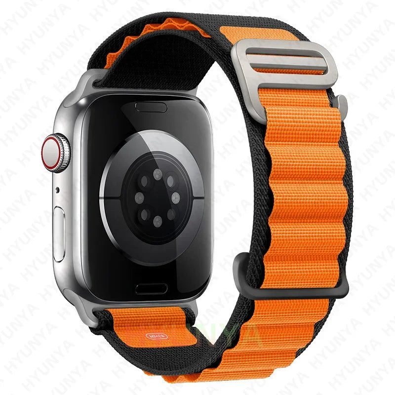 Alpine Strap for Apple Watch – Rugged Nylon Band for 49/46/45/44/42/41/40mm (Series 11–6, SE & Ultra)