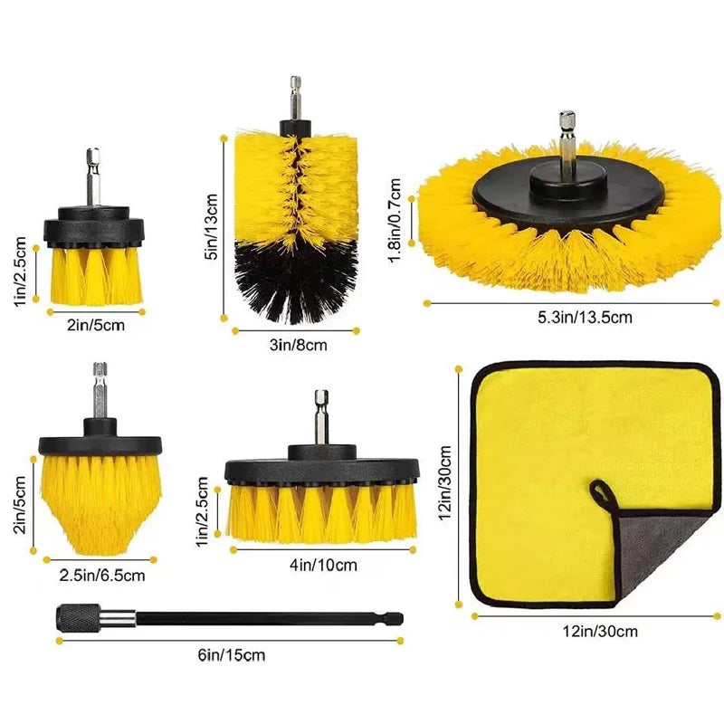 Car Brush Set Detailing Nylon Ultimate Auto Cleaning Kit for Vents Gaps Maintenance Car Air Exterior Clearance Universal Tools