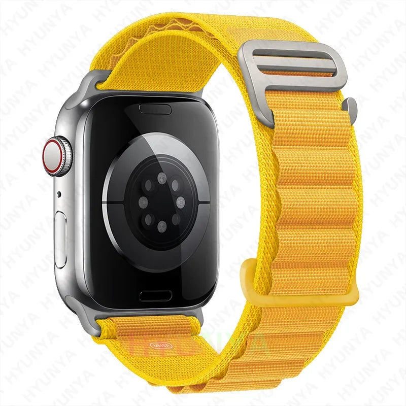 Alpine Strap for Apple Watch – Rugged Nylon Band for 49/46/45/44/42/41/40mm (Series 11–6, SE & Ultra)