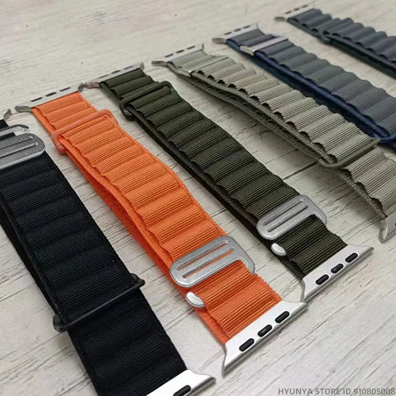 Alpine Strap for Apple Watch – Rugged Nylon Band for 49/46/45/44/42/41/40mm (Series 11–6, SE & Ultra)